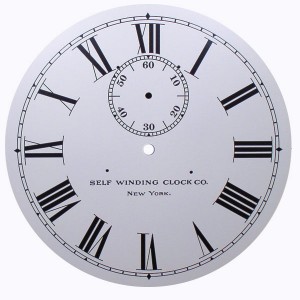 Self Winding Clock Co. Roman Numeral Dial WITH seconds bit.
